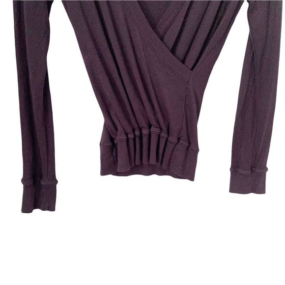 Splendid Black Wrap Long Sleeve Top in Size Medium - Picture 6 of 8